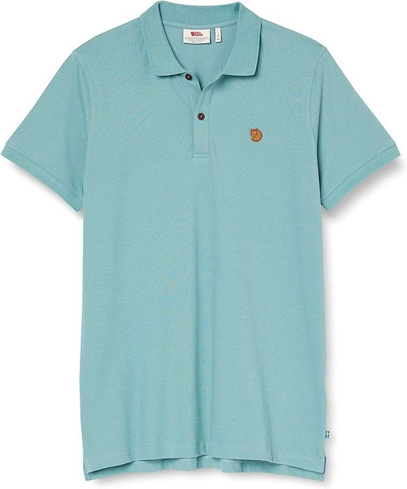 Tricou polo Fjällräven Övik Polo Shirt M, Clay Blue, XXL, nou