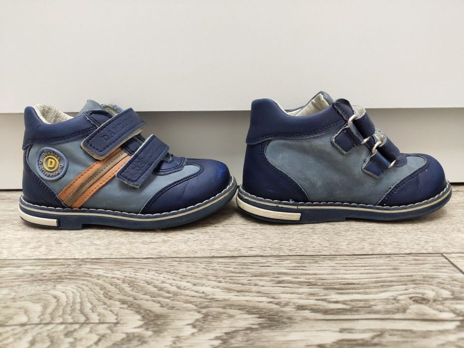 Кожаные ботинки осень/весна 25 р-р