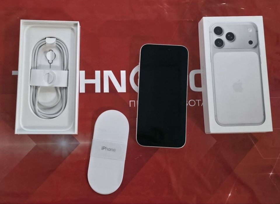 КАТО НОВ 512GB iPhone 17 Pro Max Технополис Гаранция 2027 Silver