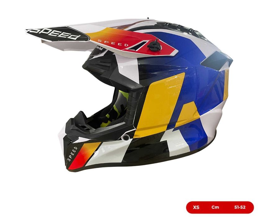Мотокрос каска за мотор, ендуро, велосипед и ATV - XS, S, M
