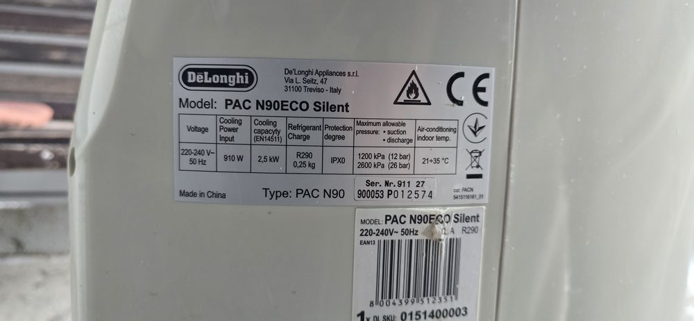 Ac portabil delonghi pinguino