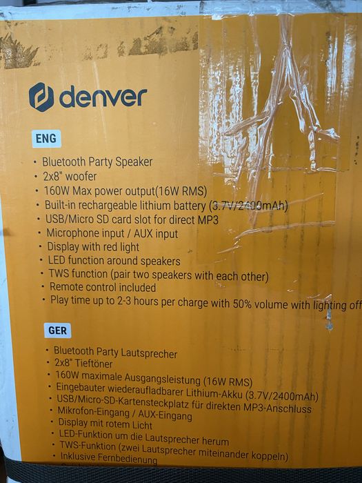 Boxa cu joc de lumini