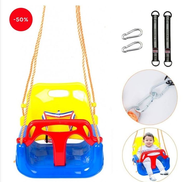 Детска Градинска Люлка на въжета
