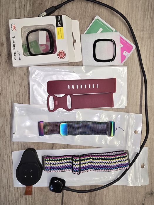 Bundle accesorii Fitbit Versa 3/Sense (curele, carcase, încărcătoare usb/usbc)