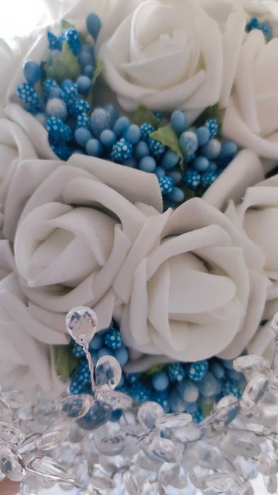 Сватбен букет(ръчно изработен)