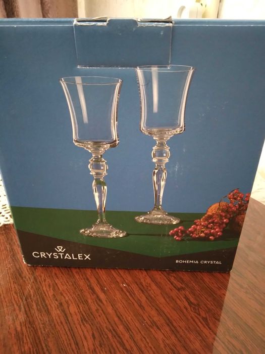 Фужеры хрустальные богемия