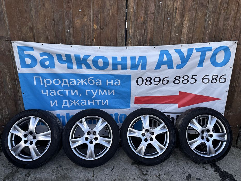 17 5х100 джанти с гуми летни