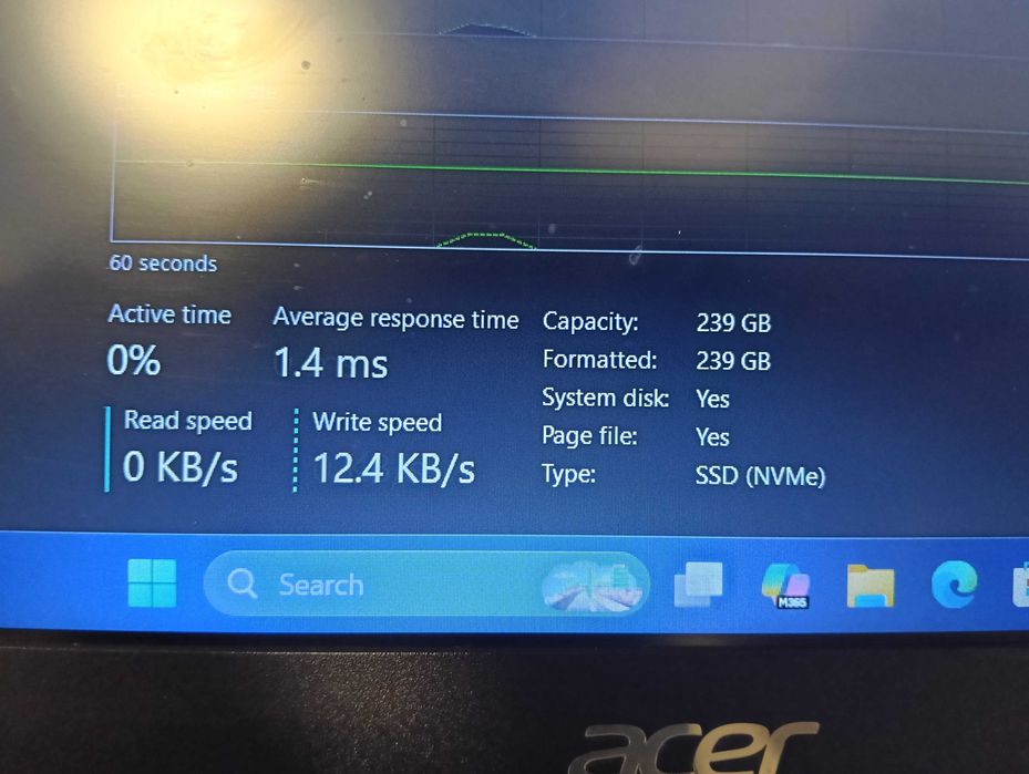 Vand Laptop Acer, AMD Ryzen 5, 8Gb DDR4, SSD 256Gb NVMe, 15.6"