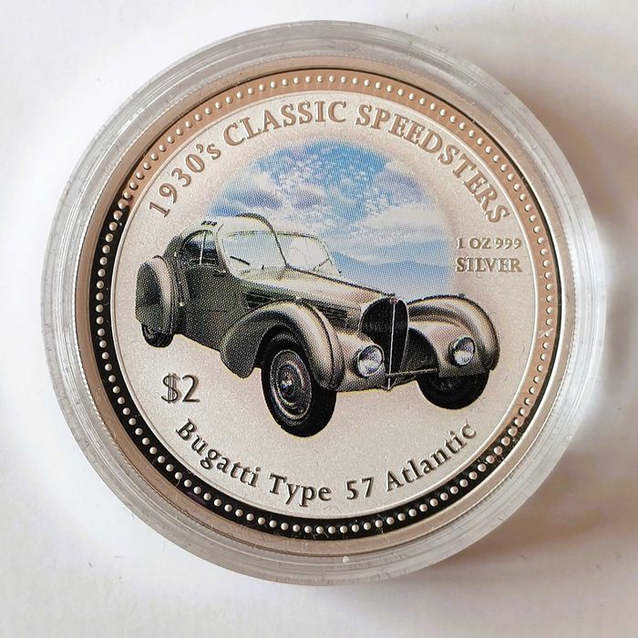 Продавам комплект 4 сребърни монети по 1 унция 1930 Classic Speedsters
