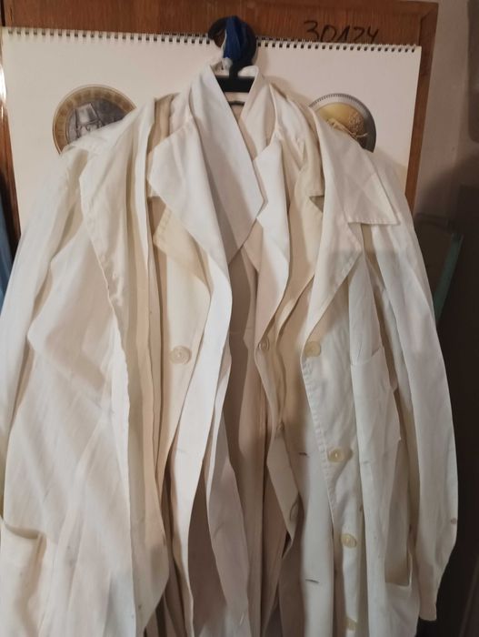 Работни престилки синьо и бяло