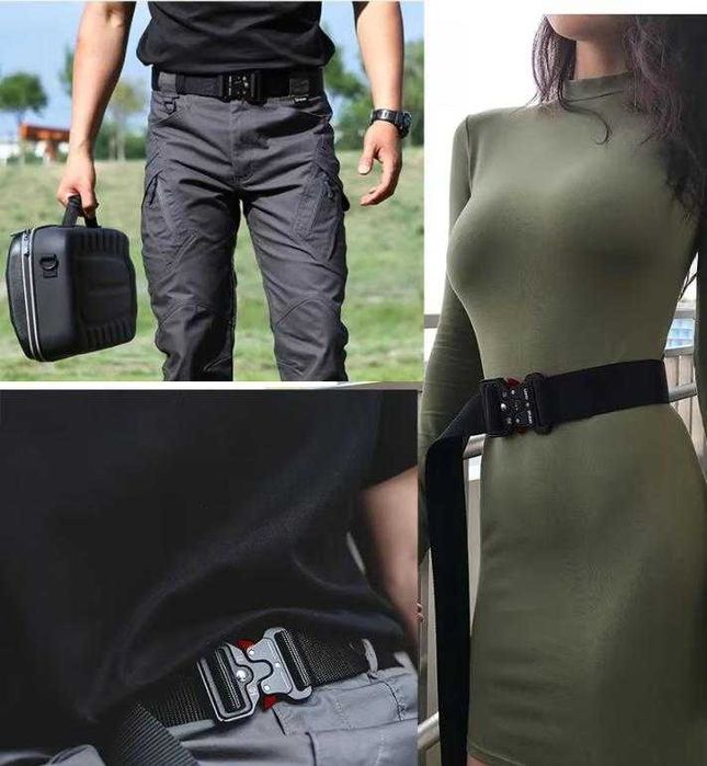 Боен Тактически Колан Airsoft Belt Стрелба Туризъм Лов Страничен Кобур