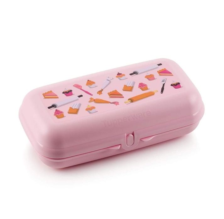 Scoică/ Cutie sandwich/gustări, Portmerinde roz Tupperware, nou