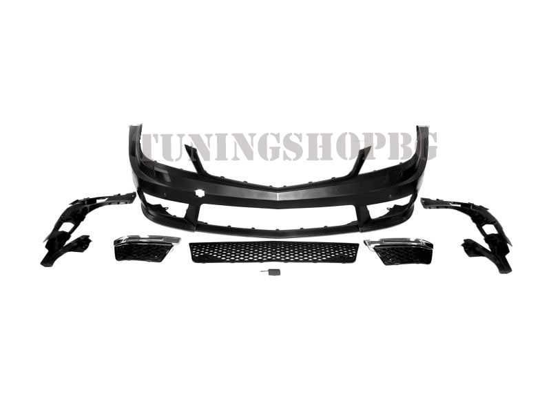 AMG фейслифт предна броня за Мерцедес Mercedes-Benz C-class 06-12 W204