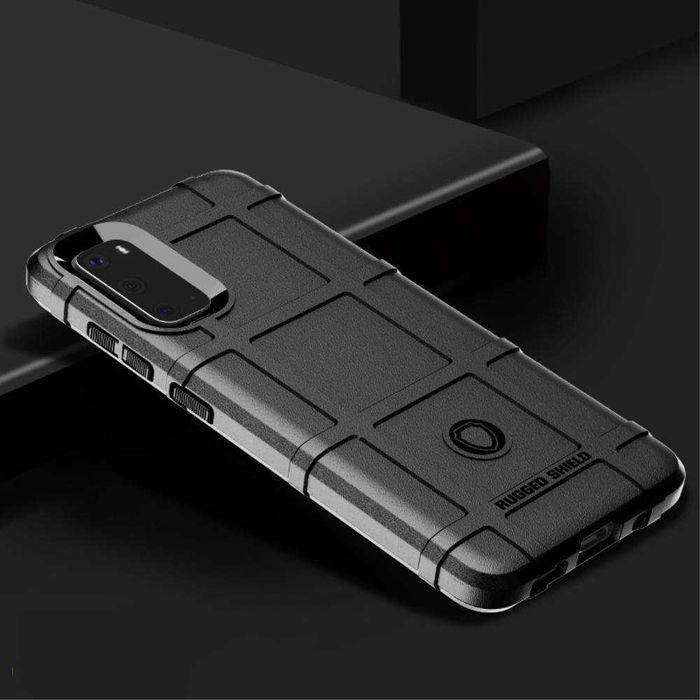 Husa Gel Carbon Piele +Folie SAMSUNG Galaxy S20 Plus FE S21 Ultra S10e