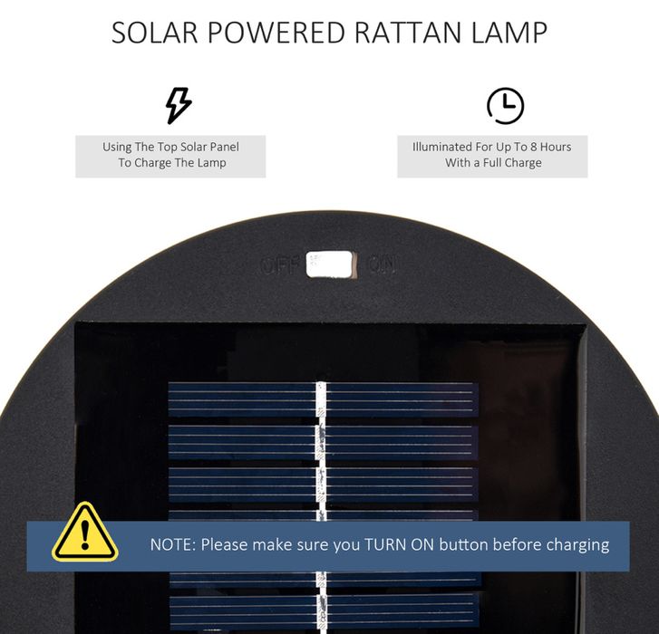 Градинска соларна лампа
