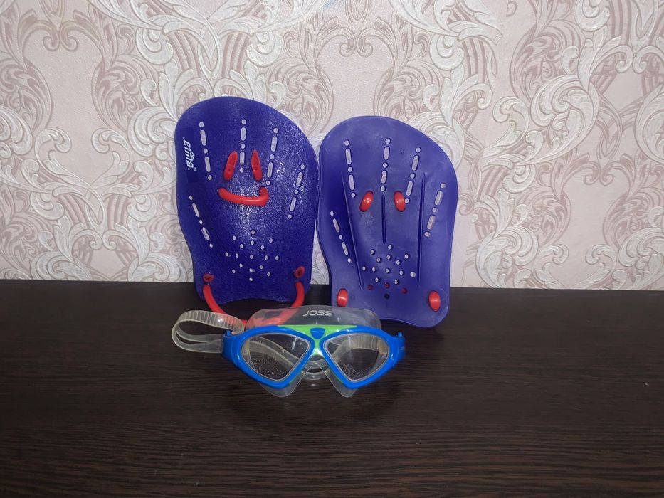 Очки для плавания joss лопатки для плавания размер L