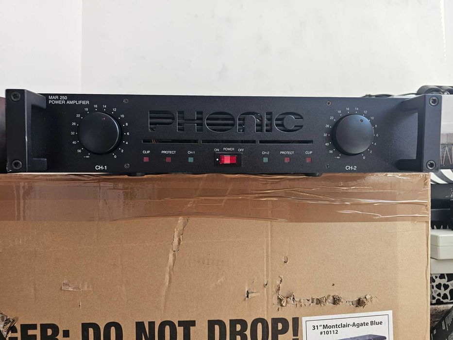Phonic MAR 250 – професионален 2-канален краен усилвател – 2 × 185 W RMS