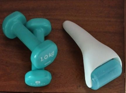 Гири 1кг и въже за скачане Domyos