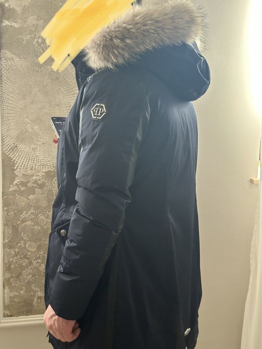 Geaca Phillip Plein cu blana naturală