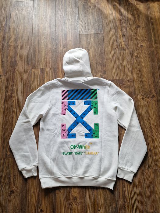 Страхотен мъжки суитчър с качулка OFF WHITE размер M L XL 2XL