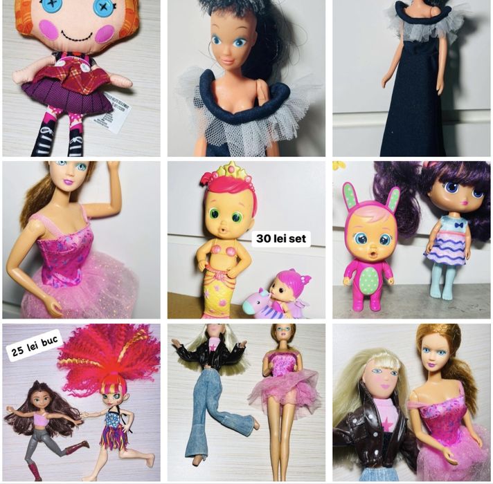 Barbie Monster high Clopo Moana Doremi Lol,Sindi