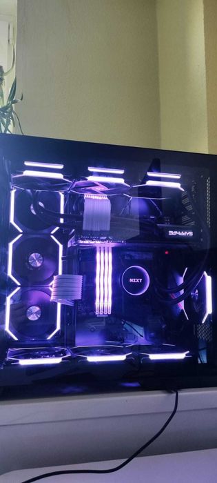 cooler NZXT Kraken X73 360 + 10 ventilatoare Lian Li + cabluri strimer