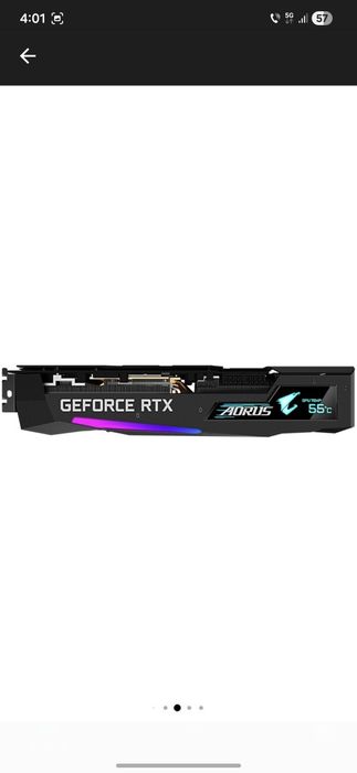 Placa video RTX 3070 8gb Aorus Master LCD