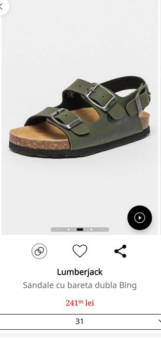 Sandale noi Lumberjack pentru băieți