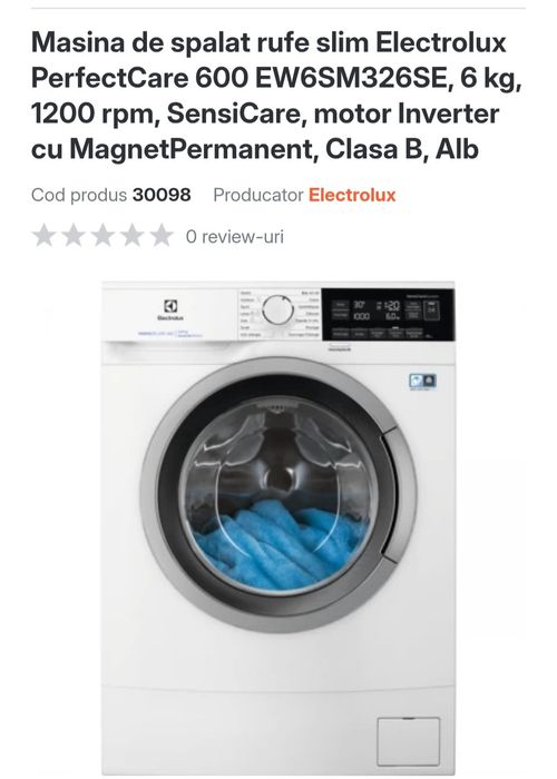Masina spalat noua Electrolux