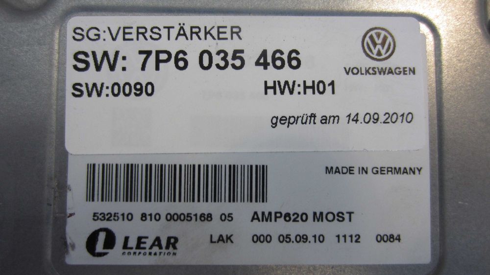 Усилвател за DYNAUDIO за Vw Toureg 7P6 035 466