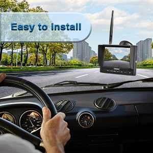 Чисто нова безжична система камера за задно виждане Haloview MC5111 5” 720P HD IP69K DVR за кемпер каравана камион