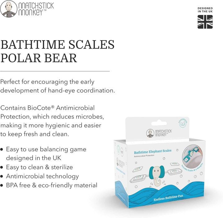 Matchstick Monkey Антимикробна сензорна играчка за баня за бебета