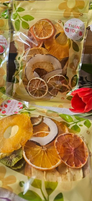 Chipsuri de fructe - fructe deshidratate