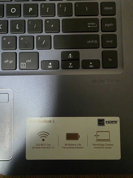 Laptop ASUS Vivobook S510U i7-8550U