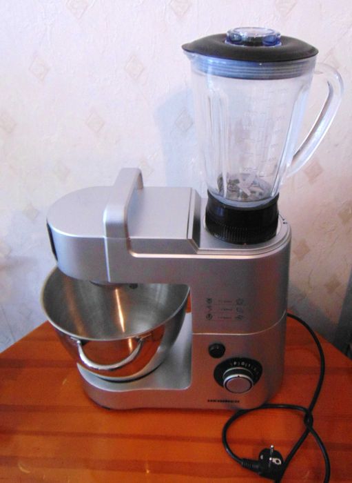 Планетарен Миксер + Блендер ,  1500 W, Купа 5.5 л, 6 Скорости Heinner