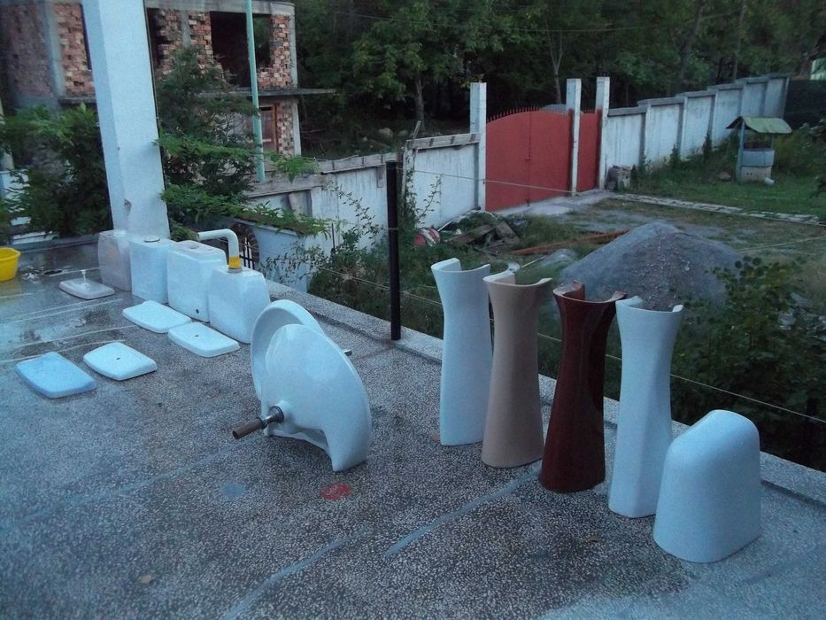 Моноблок чиния мивка ботуш конзола полица коляно казанче мивка инокс