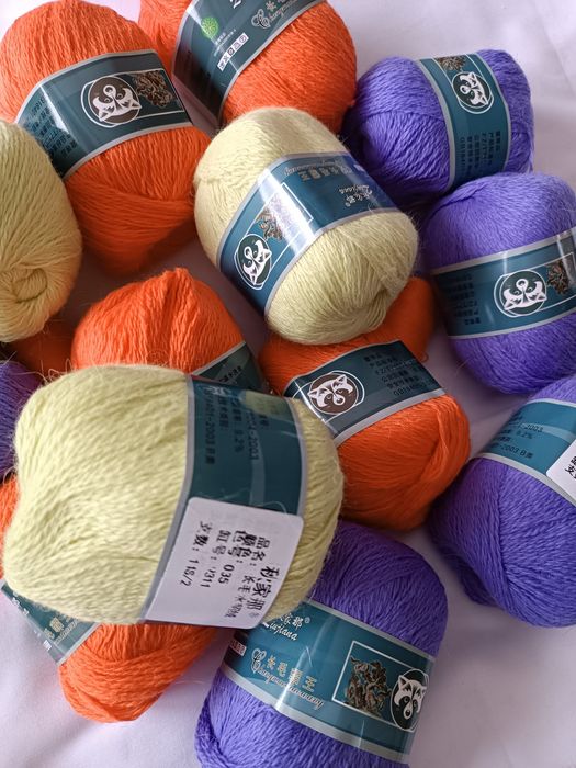 Пух норки + дополнительная нить