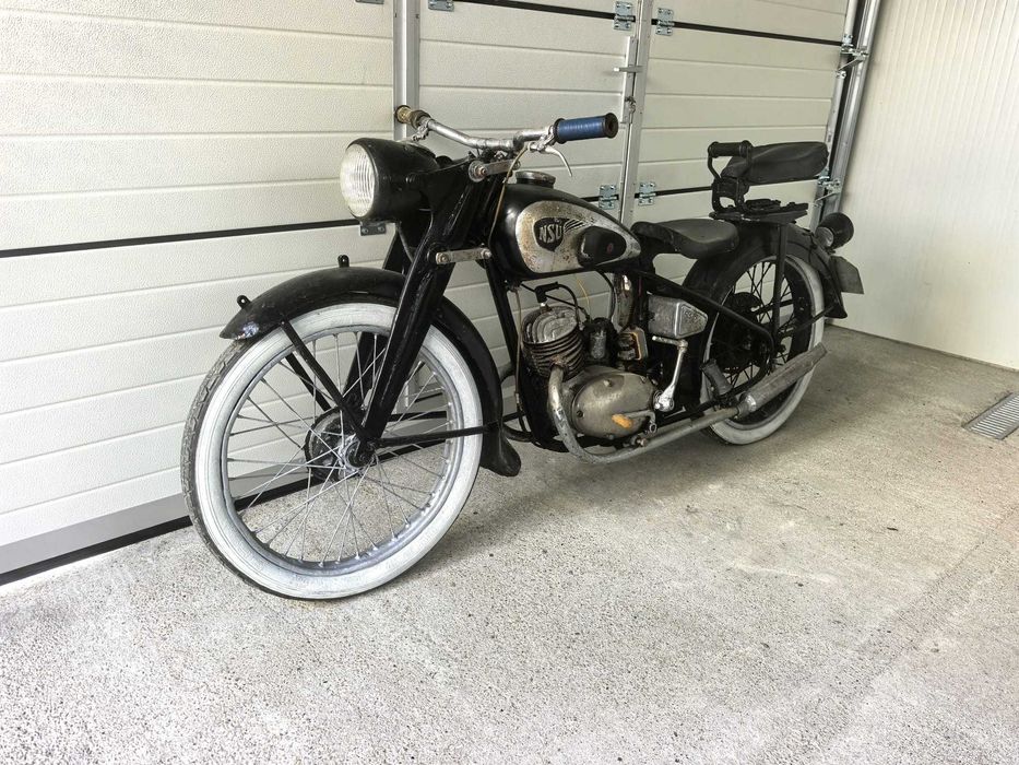 NSU 125 ZDB de epoca / colectie - motorul se invarte, proiect restaurare