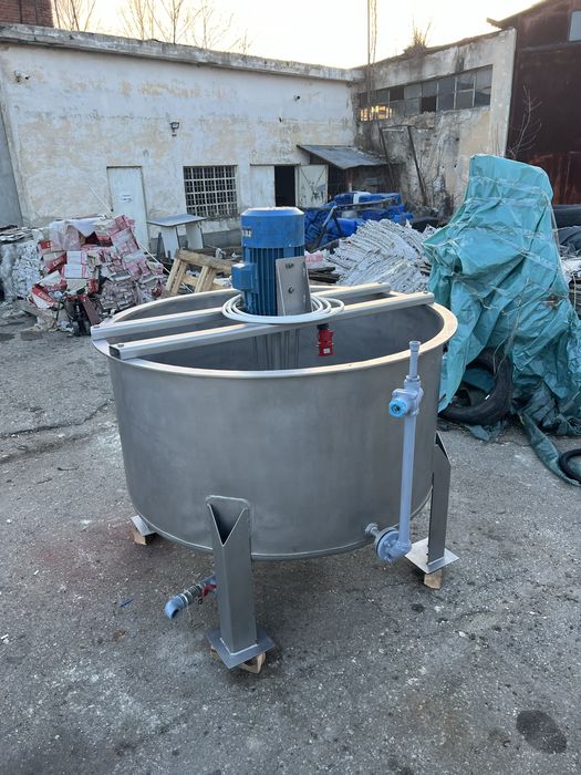 Malaxor, mixer INOX, profesional  1.100 litri, industrial, trifazat