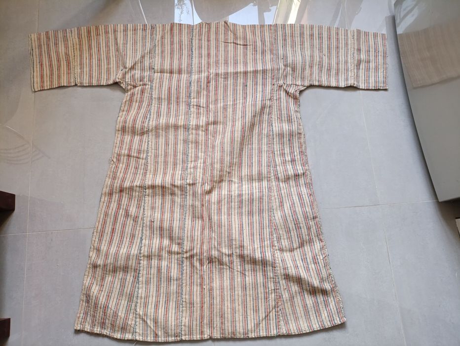 Рубашка старая хлопок домотканая ткань 100 лет