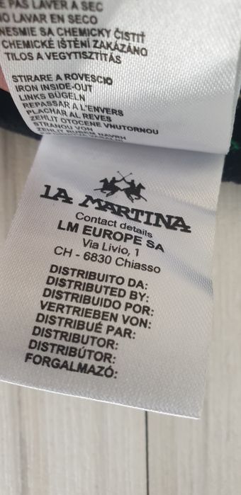 La Martina Cotton Slim Fit Mens Size M ОРИГИНАЛ! Мъжка  Риза!