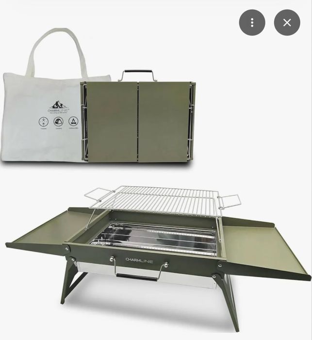 Gratar pe carbuni pliabil Charmline -Verde (NOU)
