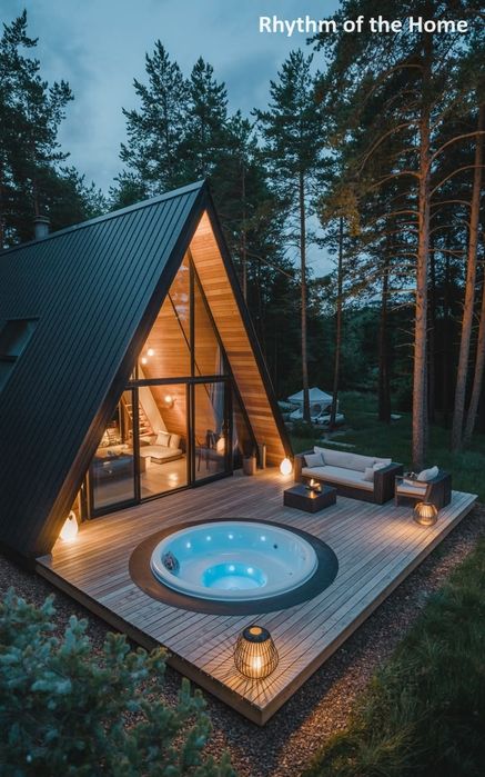 Тёплый контур A-frame дома от 400 долларов за м²
