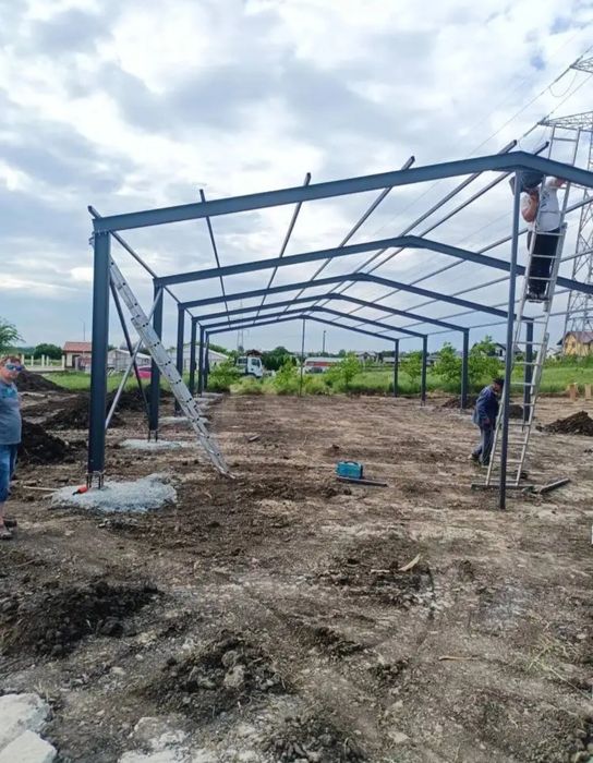 Confecționăm structuri metalice ateliere garaje saivane grajduri pentru animale