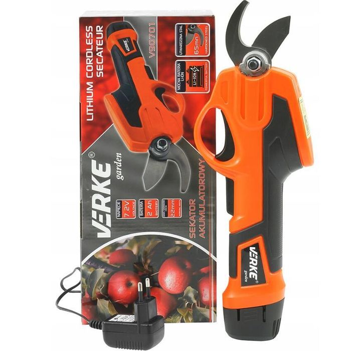 Foarfeca de gradina electrica cu acumulator pentru curatarea