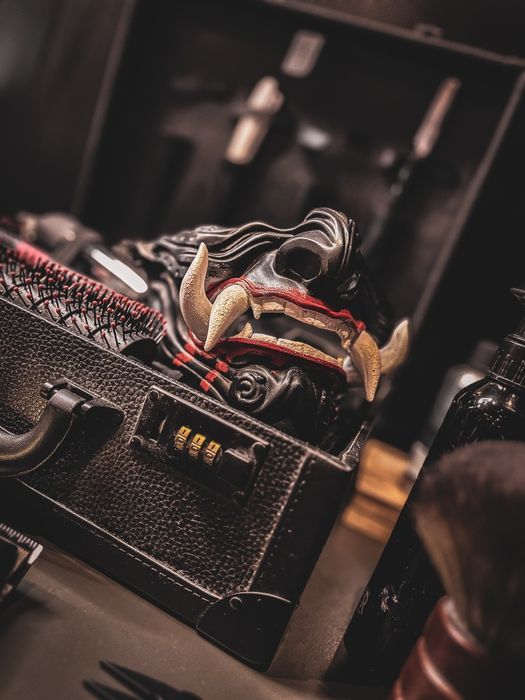 Японска маска самурай Yokai Japanese mask samurai oni