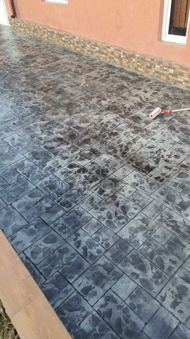 # beton amprentat# pavaj din beton amprentat