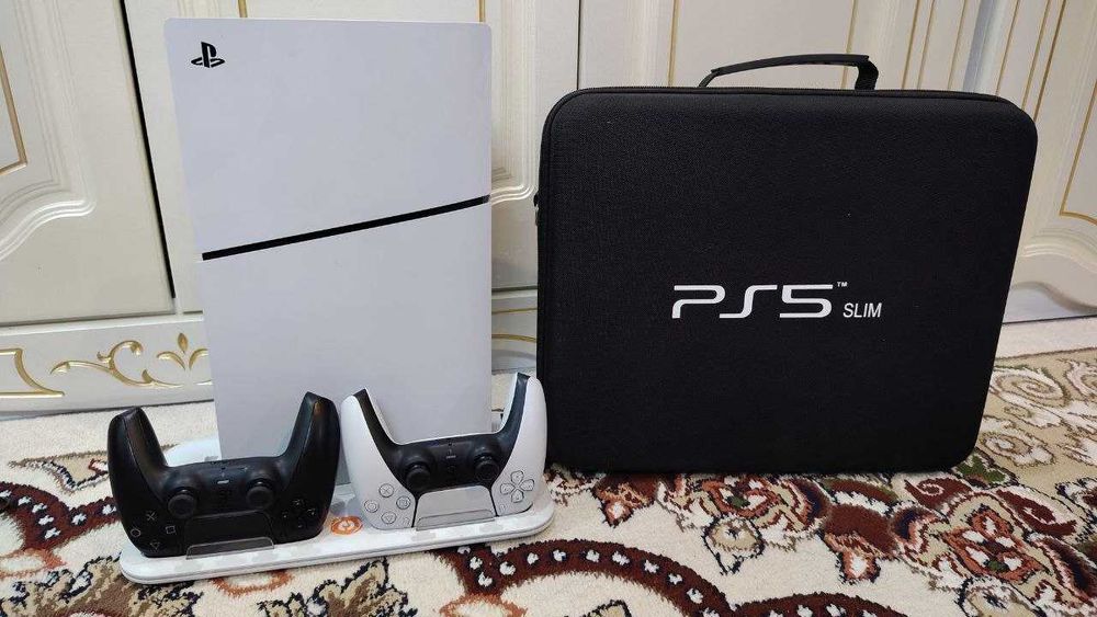 Playstation 5 slim дисковод  2 джойстик док станция взлом версия 10.01