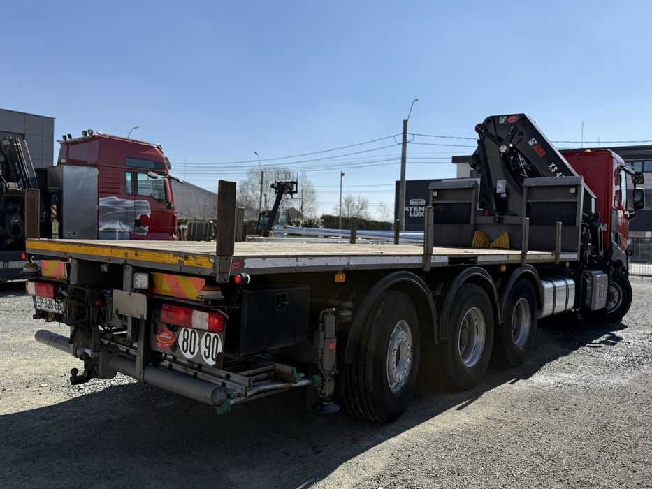 Camion Macara Renault C460 cai 8x4 an 2017 KM240 Hiab XS477 de 12 Tone