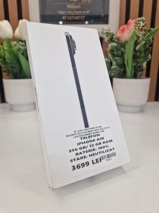 Iphone Air 256GB / 12GB RAM 100% Baterie, sigilat Garantie! #56031 #56030